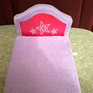 American Girl 2013 Hotel Exclusive Purple Fold-out Sofa Bed Chaise for Doll